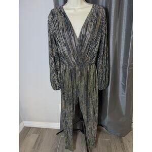 California Costumes Women’s Large Gold Disco Queen Costume Cosplay Y2K Retro